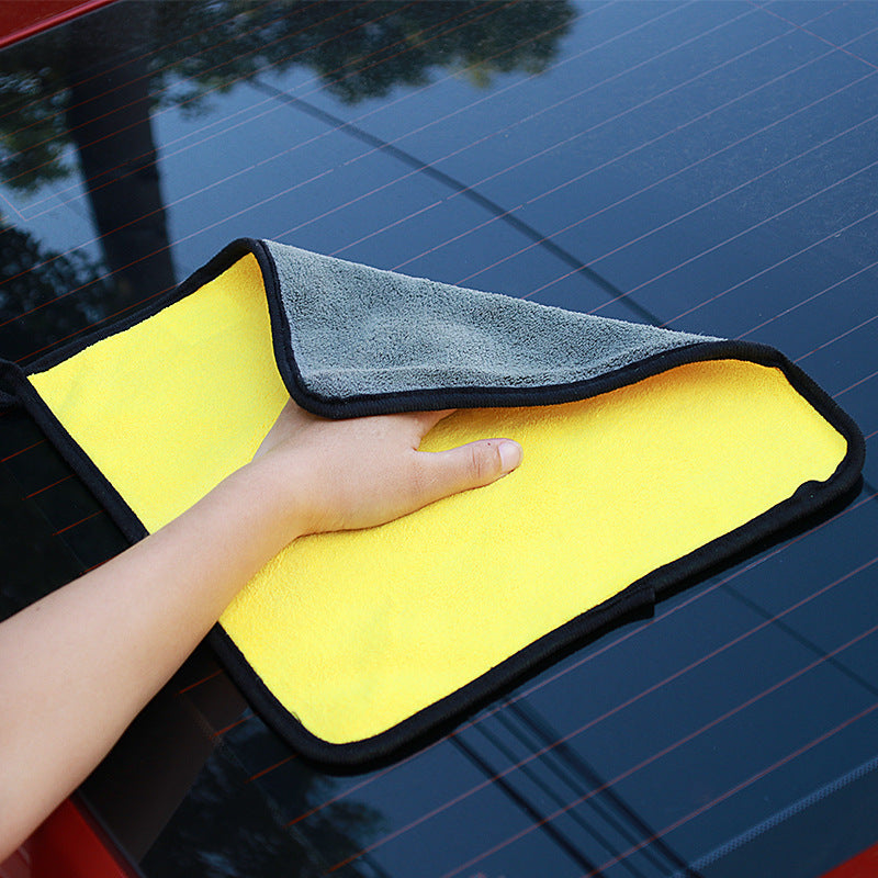Segurecar Double-Sided Microfiber Car Drying Towel | Thick Coral Fleece, 3 Sizes