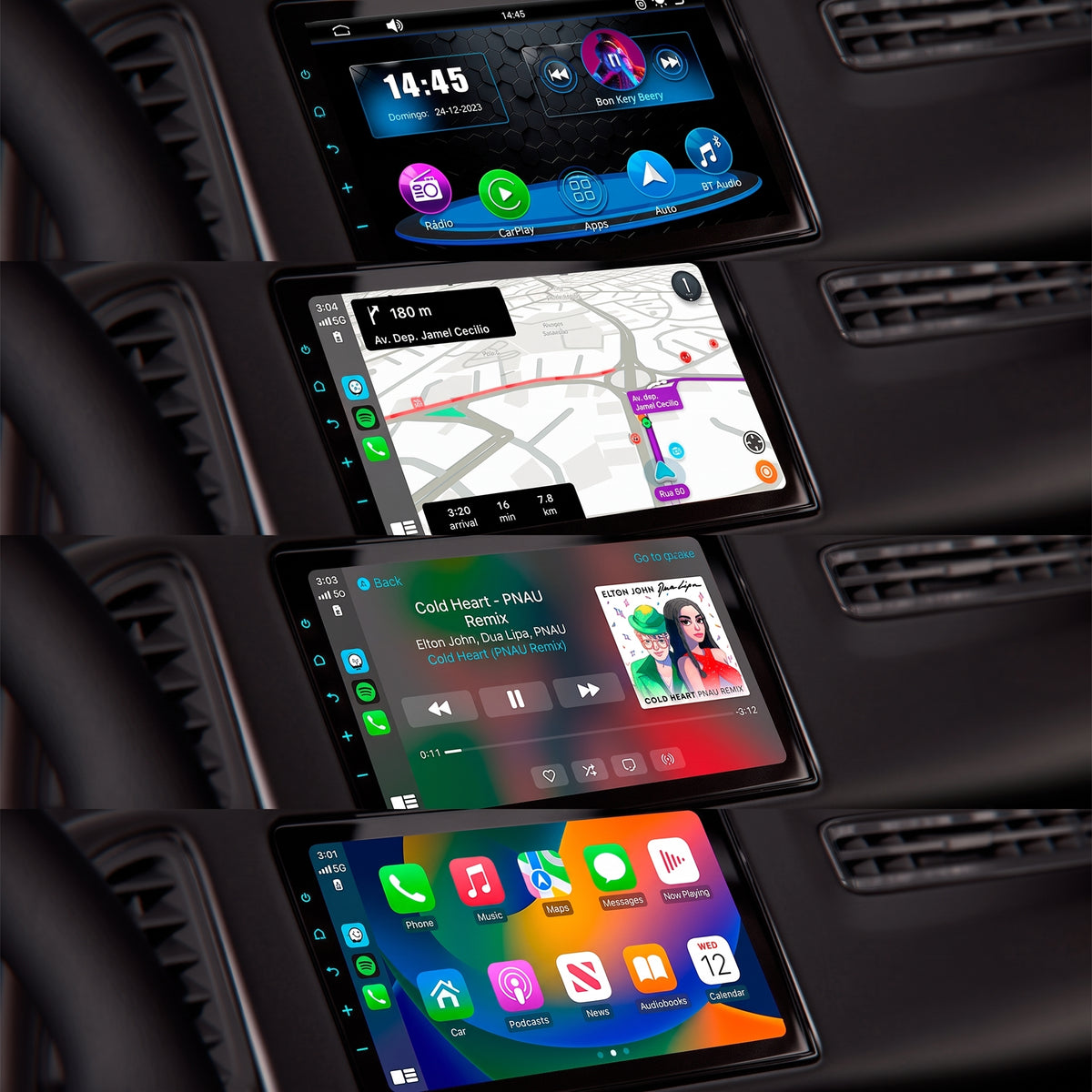 Segurecar 2-in-1 Wireless CarPlay & Android Auto Adapter | Plug & Play, Auto Connect