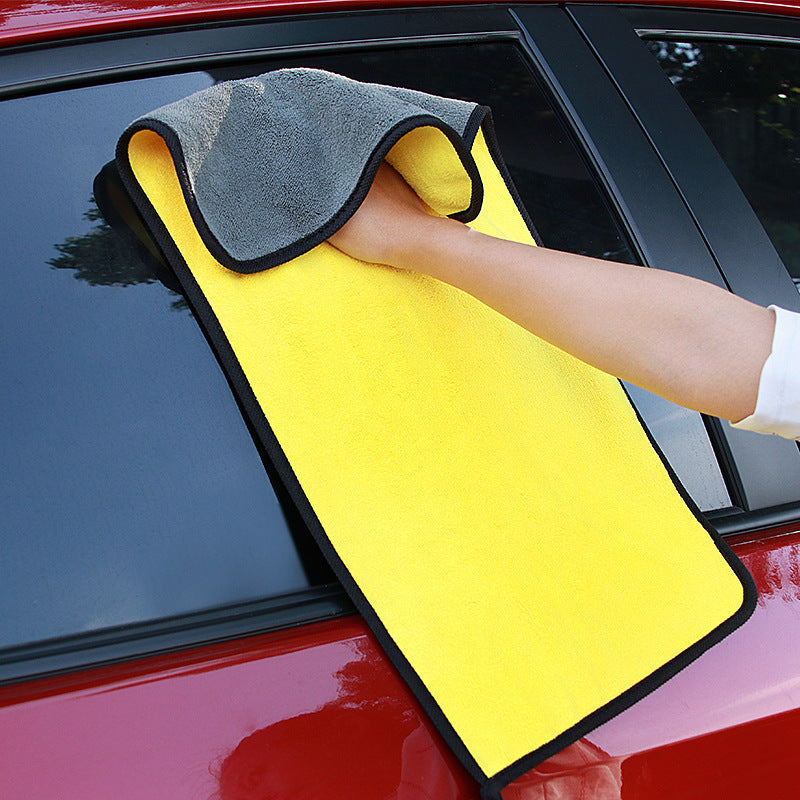 Segurecar Double-Sided Microfiber Car Drying Towel | Thick Coral Fleece, 3 Sizes