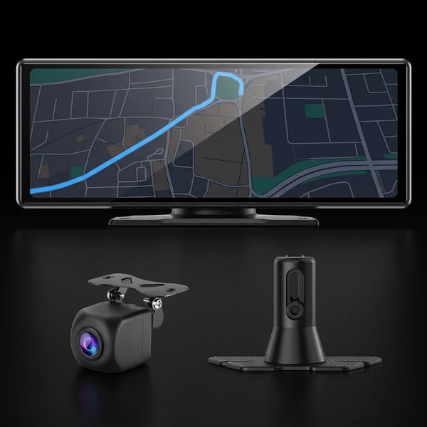Segurecar 10.26" Wireless CarPlay & Android Auto Screen | Portable Dashboard Display