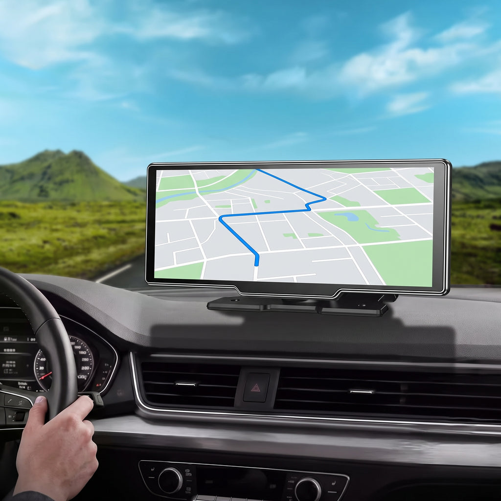 Segurecar 10.26" Wireless CarPlay & Android Auto Screen | Backup Camera + 512GB Card
