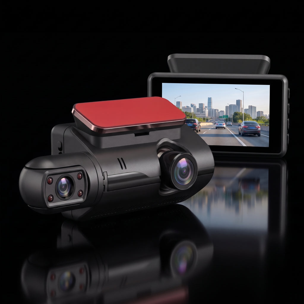 Segurecar Dual Dash Cam 1080P | Front & Cabin Camera with IR Night Vision