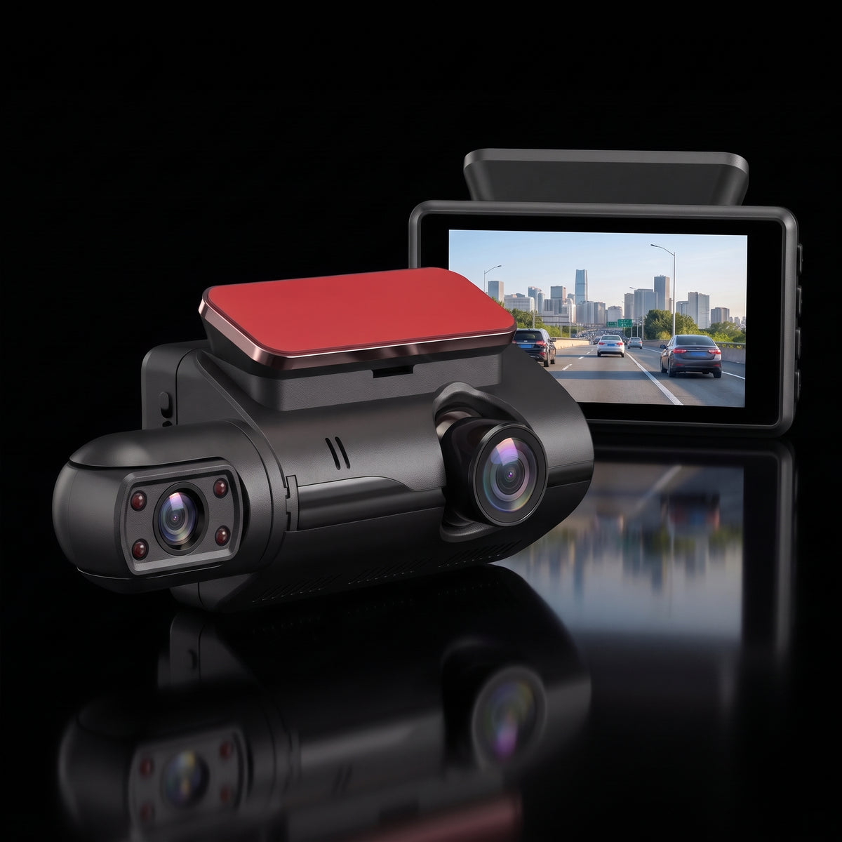 Segurecar Dual Dash Cam 1080P | Front & Cabin Camera with IR Night Vision