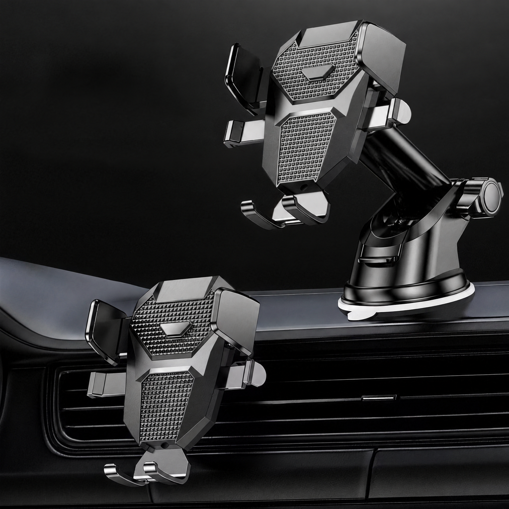 Telescopic Car Phone Mount 360° for Dashboard & Windshield | Segurecar