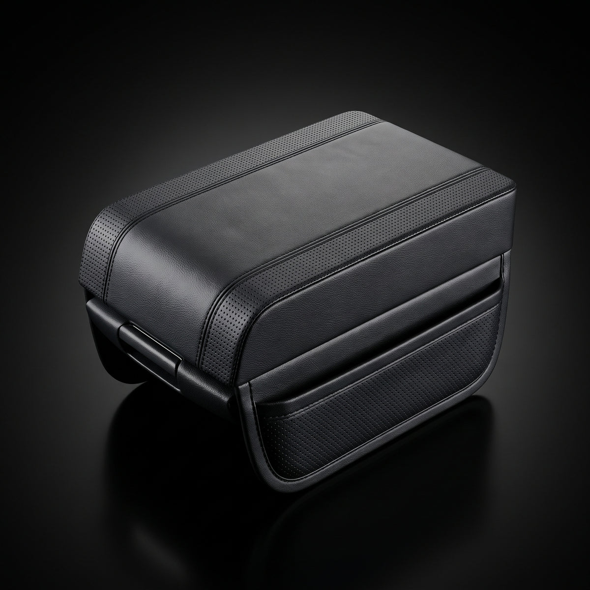 Segurecar Memory Foam Armrest Cushion | Center Console Riser with Side Storage Pocket