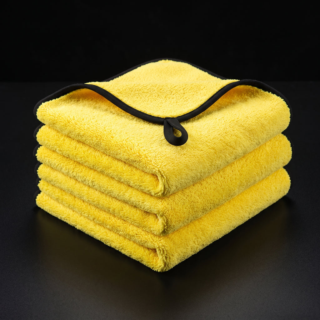 Segurecar Double-Sided Microfiber Car Drying Towel | Thick Coral Fleece, 3 Sizes