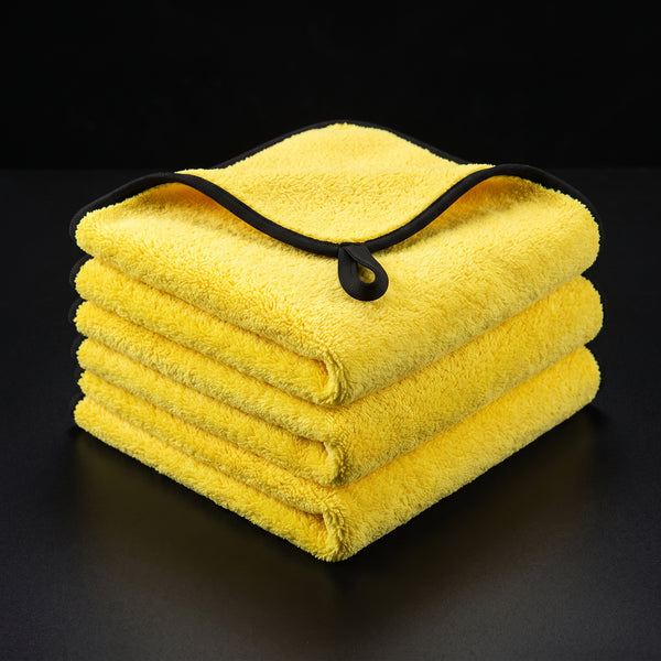 Segurecar Double-Sided Microfiber Car Drying Towel | Thick Coral Fleece, 3 Sizes