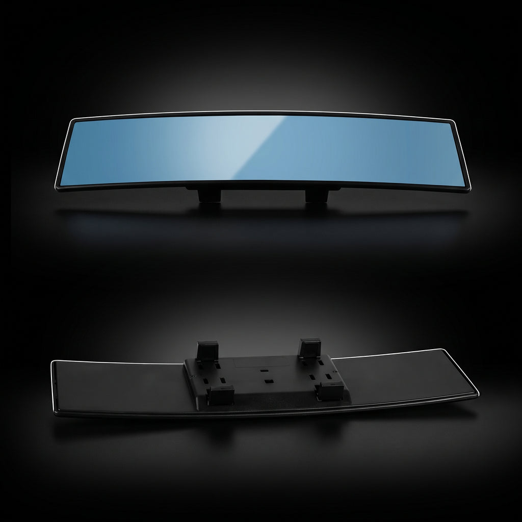 Segurecar Panoramic Rearview Mirror | Wide-Angle Anti-Glare Clip-On Car Mirror