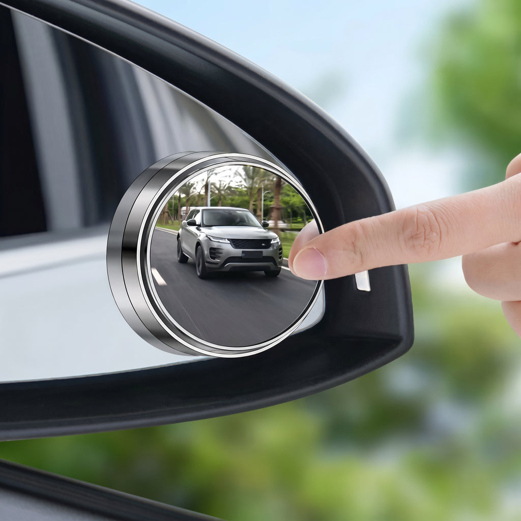 Segurecar Blind Spot Mirrors (2-Pack) | 360° Adjustable Wide-Angle Side Mirrors