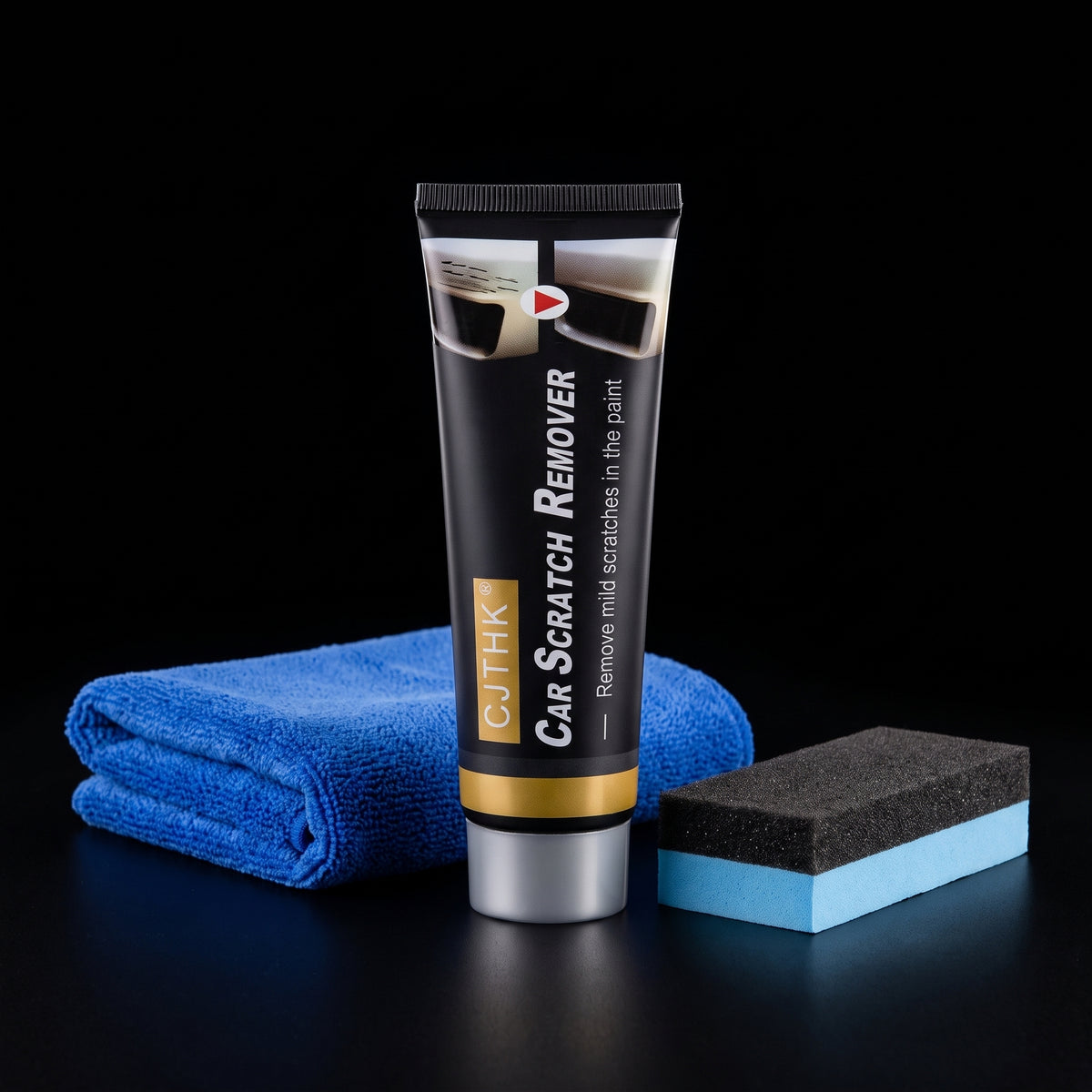 Segurecar Car Scratch Remover Kit | 100ml Polishing Paste with Sponge & Microfiber Towel