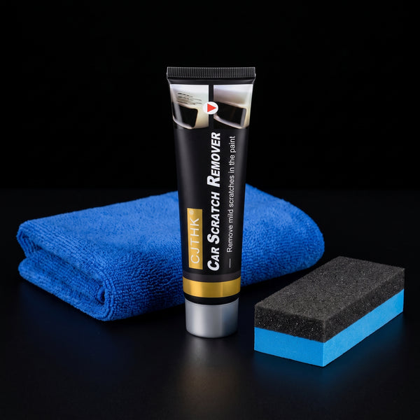 Segurecar Car Scratch Remover Kit | 100ml Polishing Paste with Sponge & Microfiber Towel