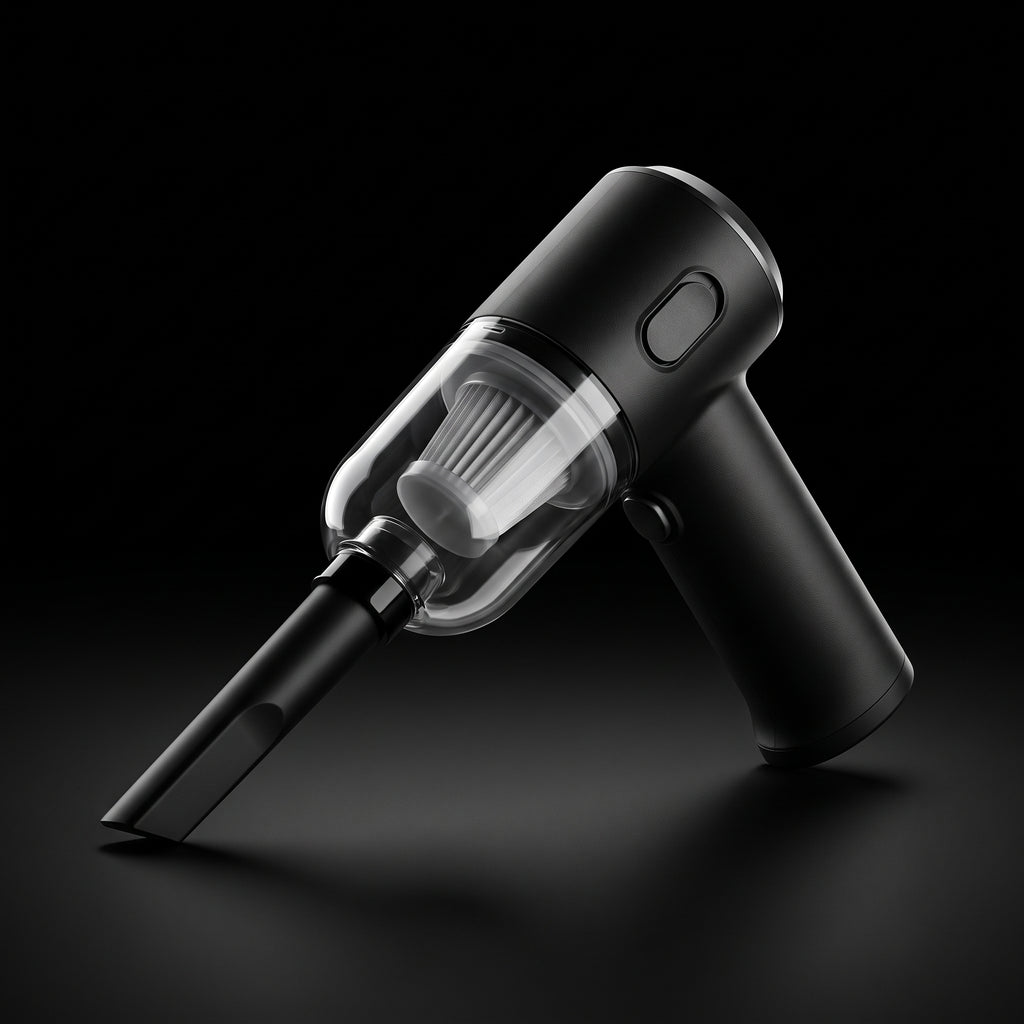 Segurecar Cordless Handheld Car Vacuum | Rechargeable Mini Vacuum with 3 Nozzles