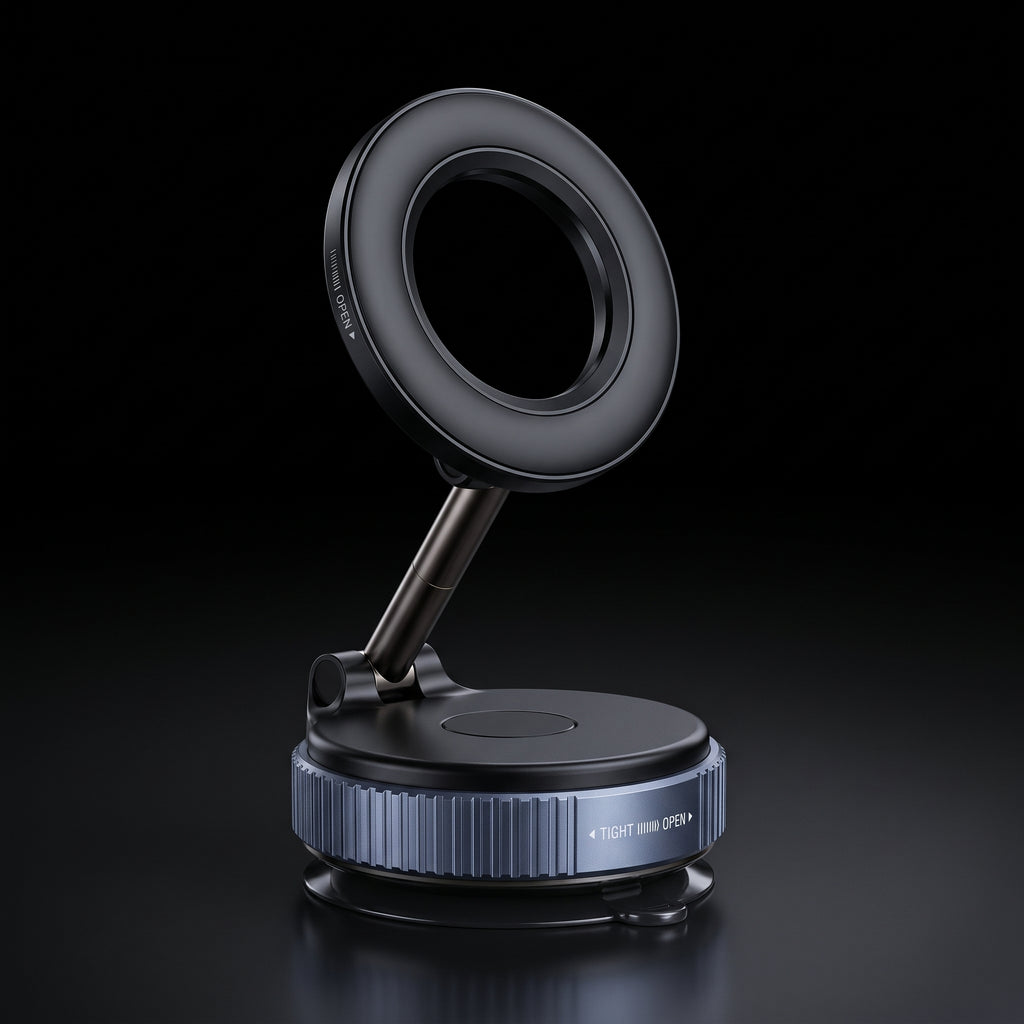 Segurecar Magnetic Vacuum Phone Mount | Foldable 360° Car Dashboard Holder