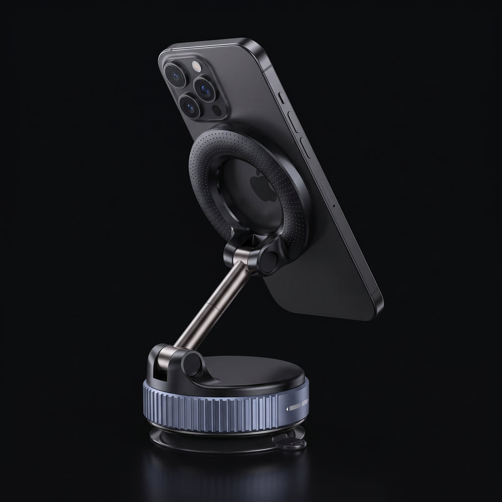 Segurecar Magnetic Vacuum Phone Mount | Foldable 360° Car Dashboard Holder