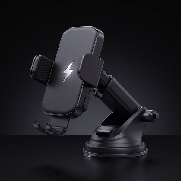 Segurecar Wireless Charging Car Phone Mount | Dashboard & Vent Holder with Telescopic Arm