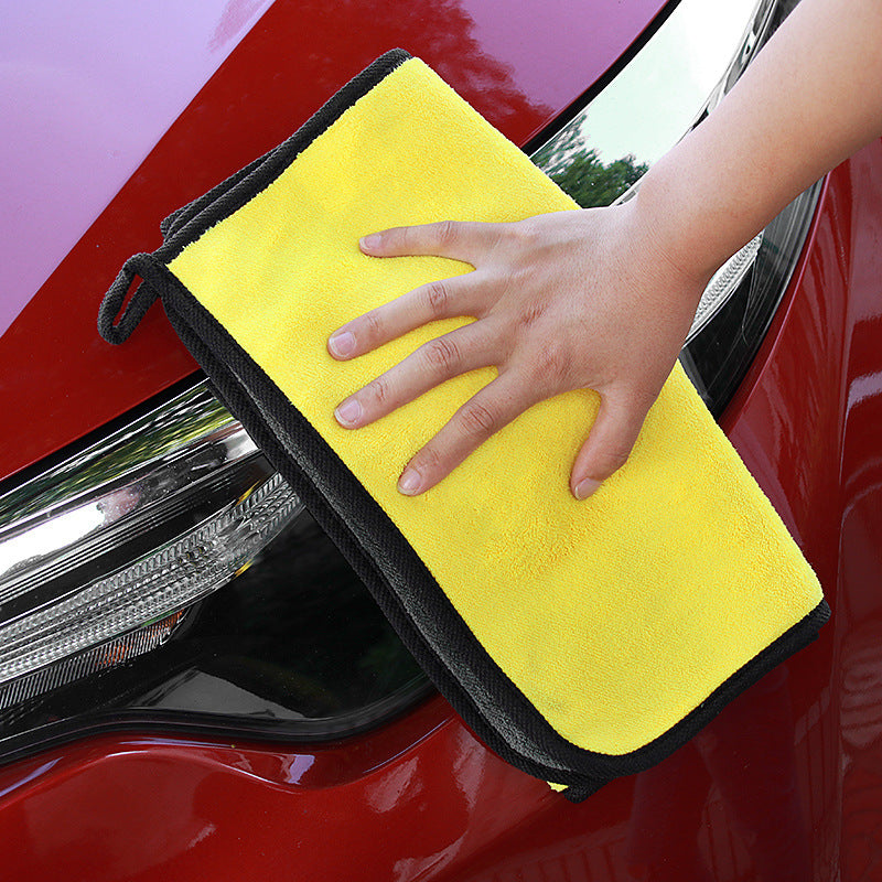 Segurecar Double-Sided Microfiber Car Drying Towel | Thick Coral Fleece, 3 Sizes