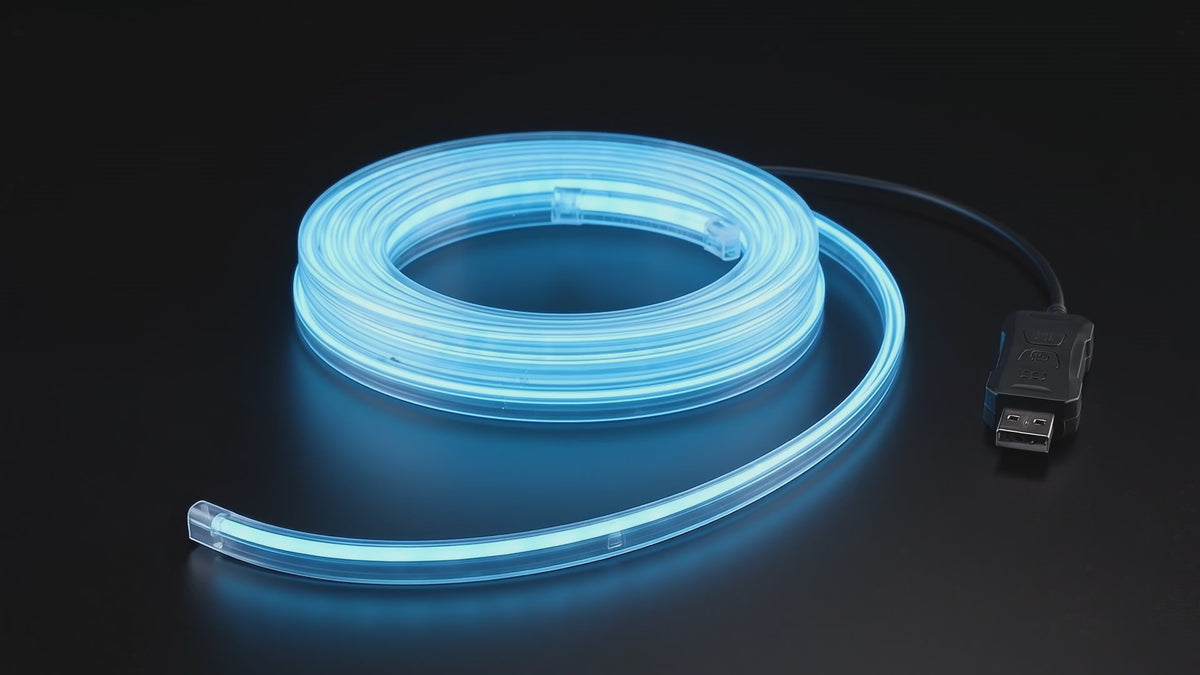 Segurecar Car Interior Ambient Lighting | App-Controlled RGB LED Strip with Music Sync