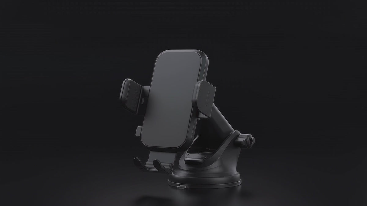 Segurecar Wireless Charging Car Phone Mount | Dashboard & Vent Holder with Telescopic Arm