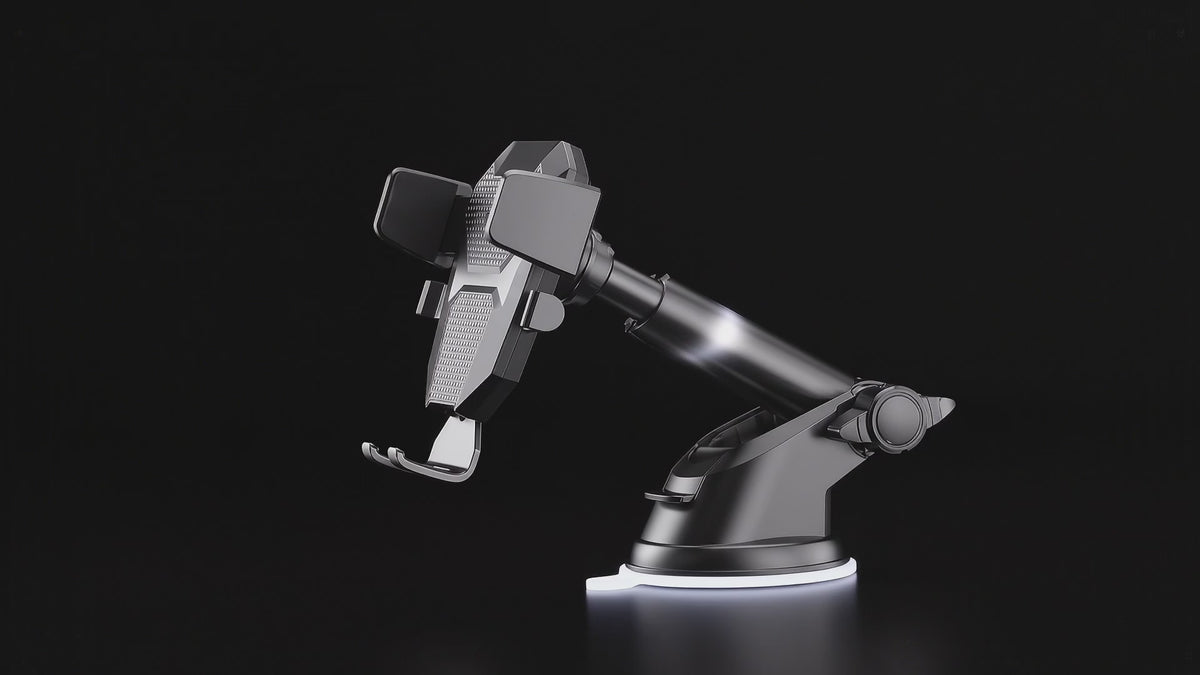 Segurecar Telescopic Car Phone Mount | 360° Dashboard & Windshield Holder