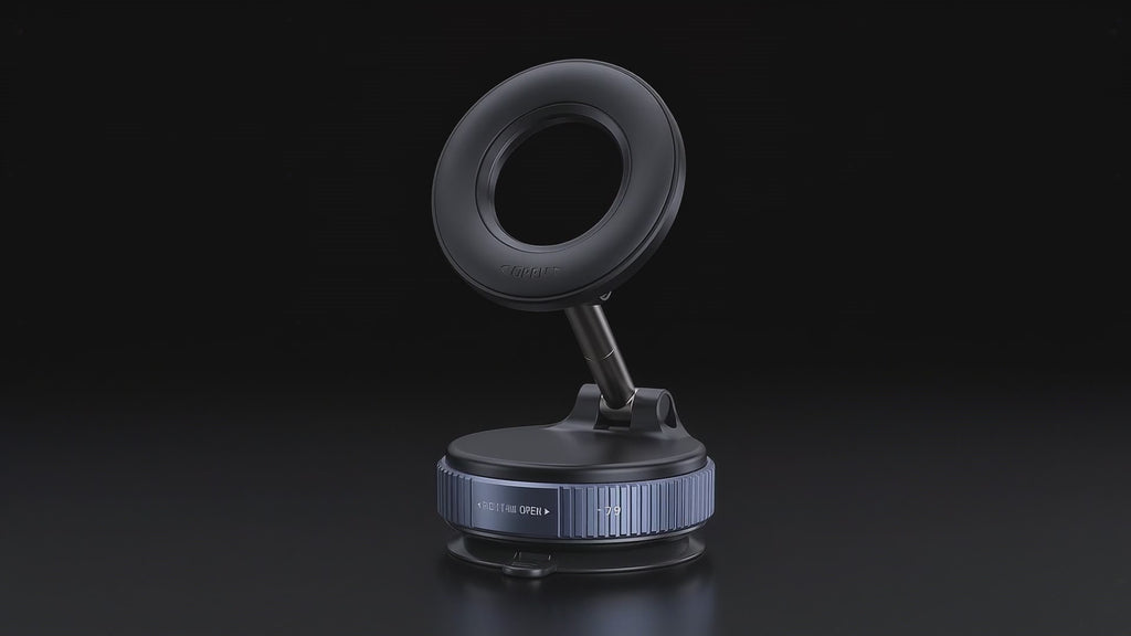 Segurecar Magnetic Vacuum Phone Mount | Foldable 360° Car Dashboard Holder